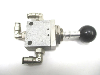 Pneumadyne Toggle Actuated Valve for SC99 (1/8" Push In Connection)