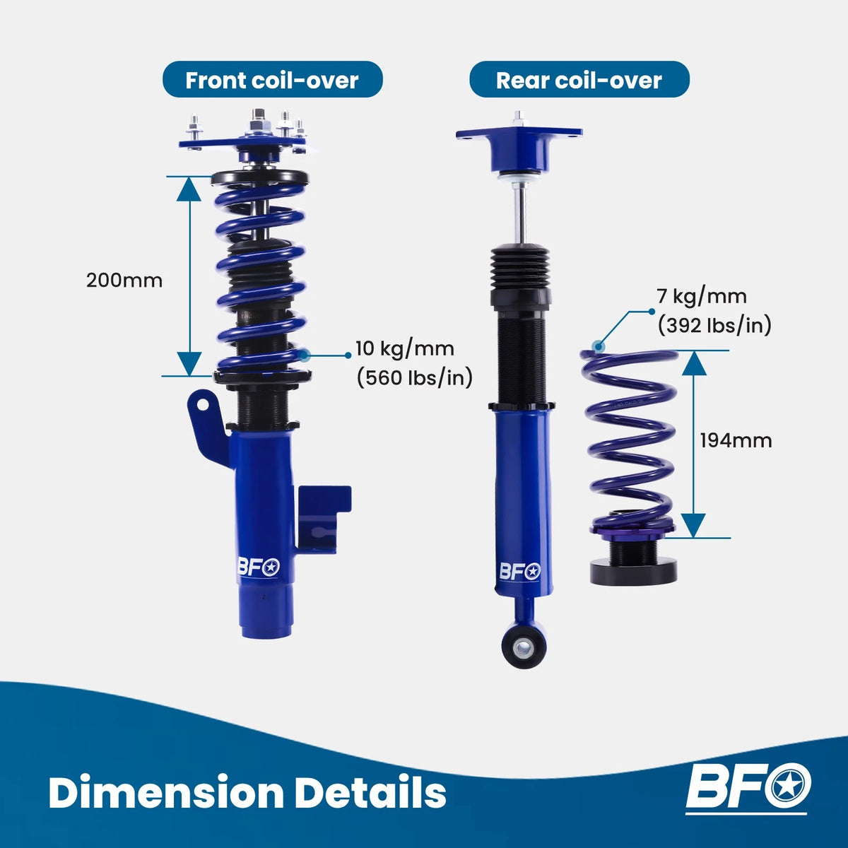 Adjustable Coilover Suspension for Mazda 3 (2004–2013)