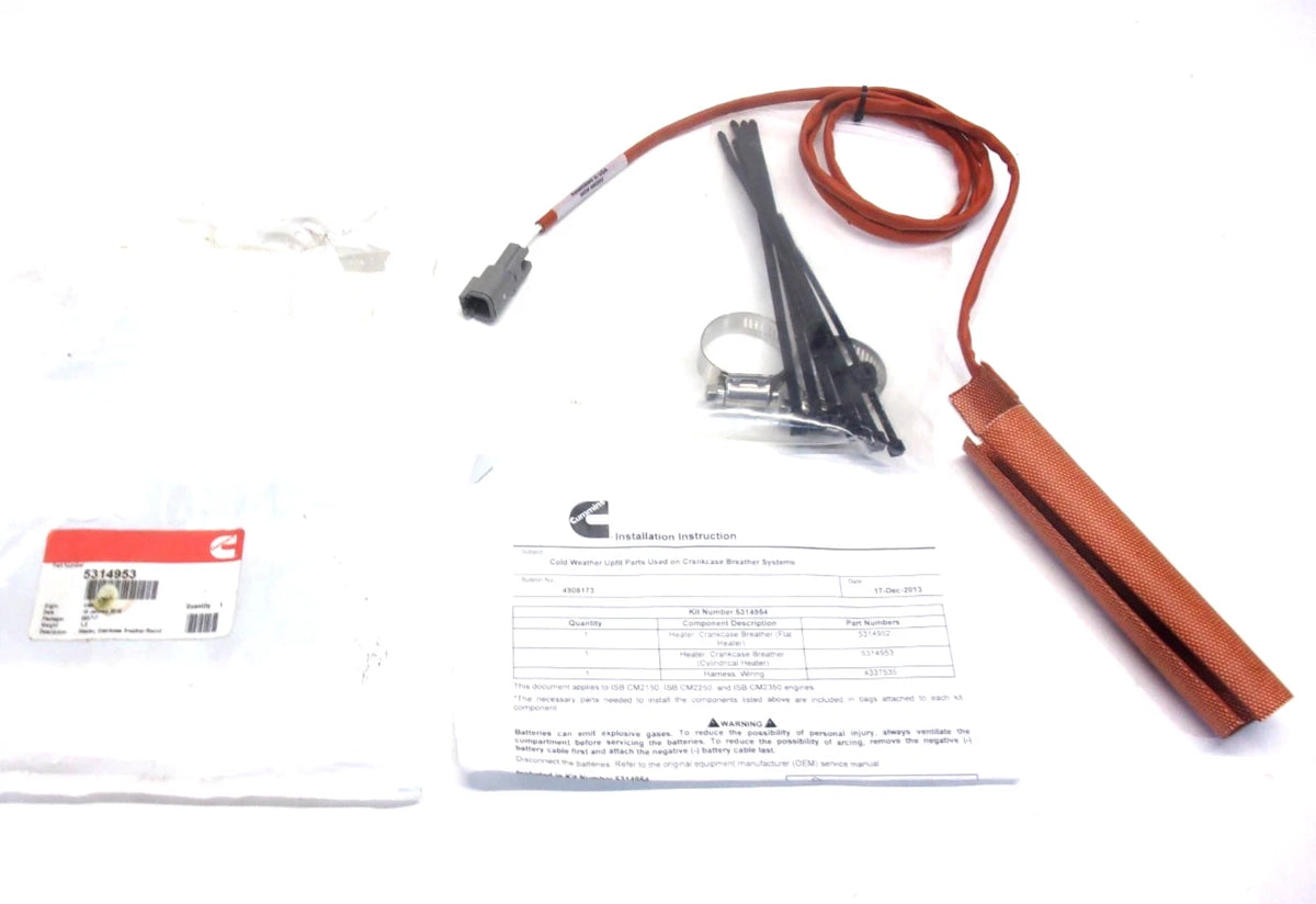 Crankcase Breather Heater Kit for Cummins (5314953)