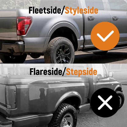 5.5FT Soft 4-Fold Tonneau Cover for Ford F150 (2004–2014) Dustproof