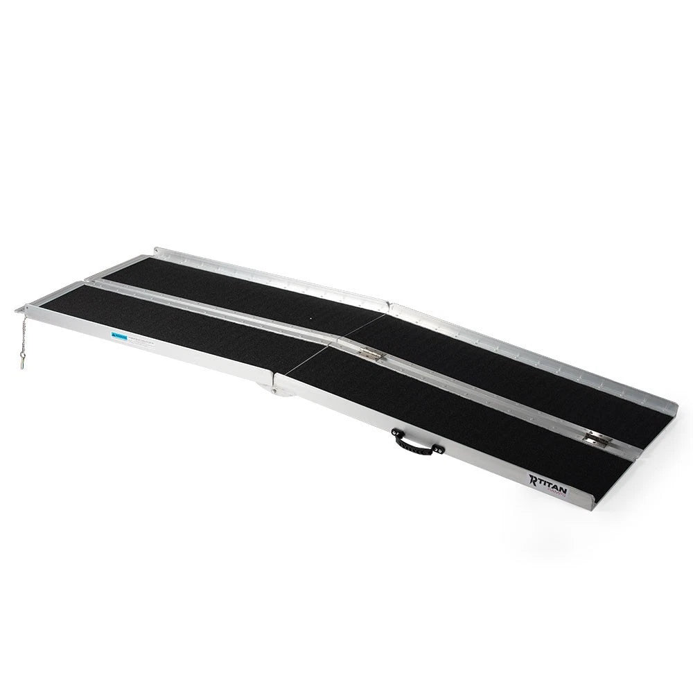 Titan Ramps 7' Multi-Fold Aluminum Wheelchair Ramp (600 lb Capacity)