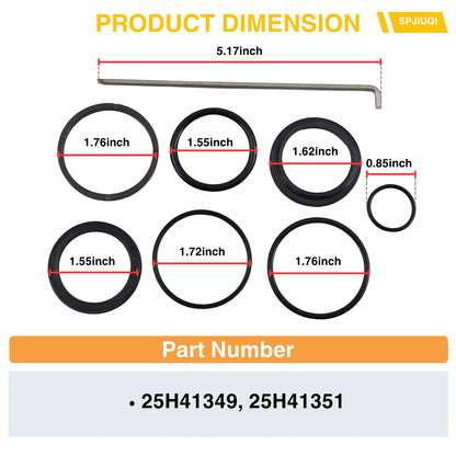 Lift Tilt Hydraulic Cylinder Seal Kit for Bush Hog (1-3/4 Bore, 1-1/4 Rod)