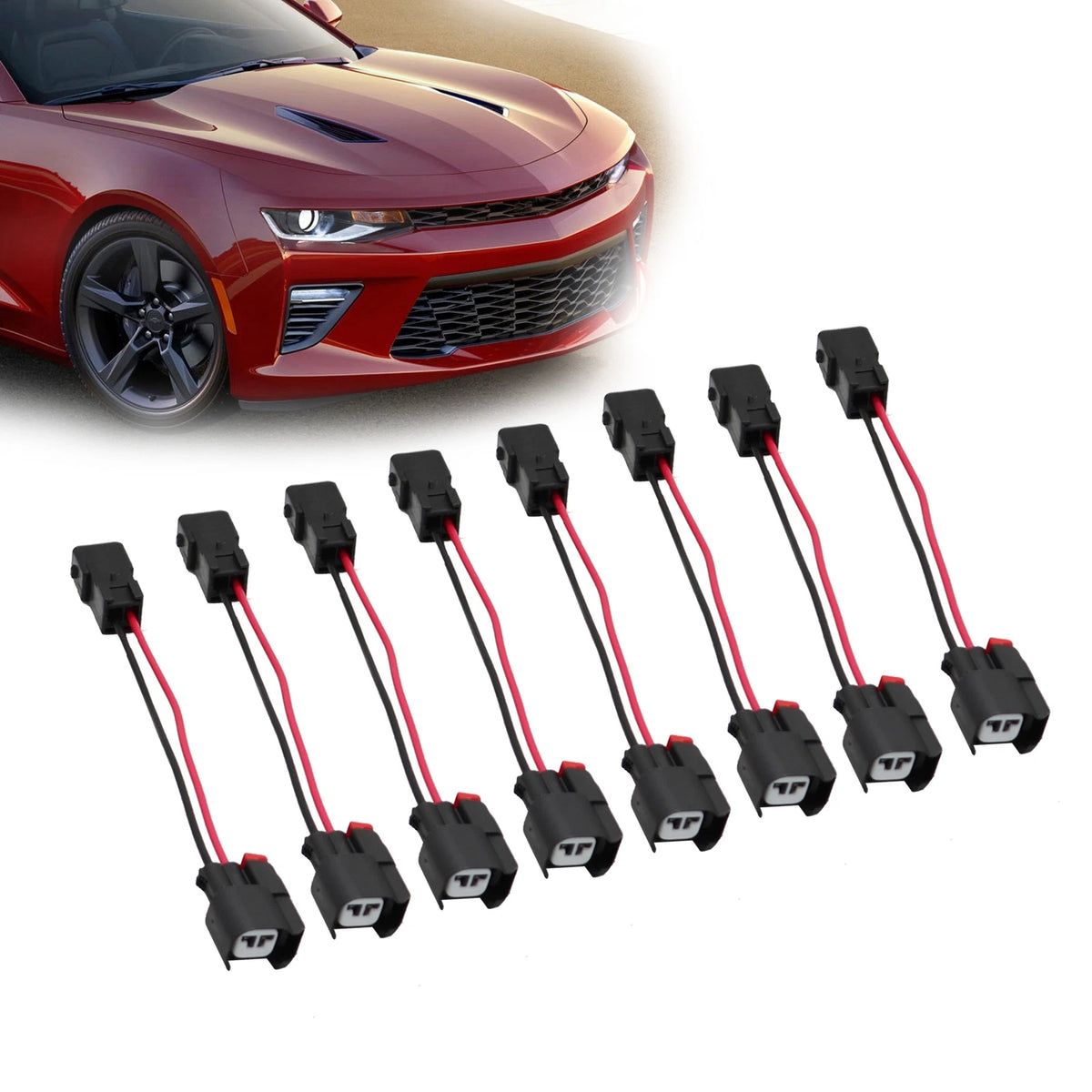 8X Fuel Injector Connector Adapter for LS1 LS2 LS3 LT1 (EV1 to EV6/EV14)