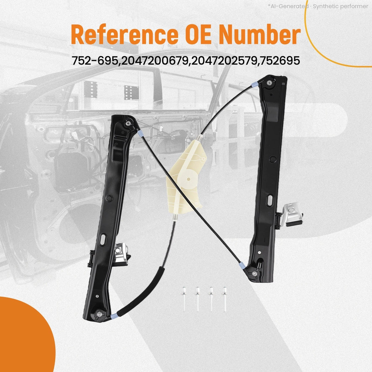 Front Right Window Regulator for Mercedes-Benz E550 (2010–2016) 2047200679