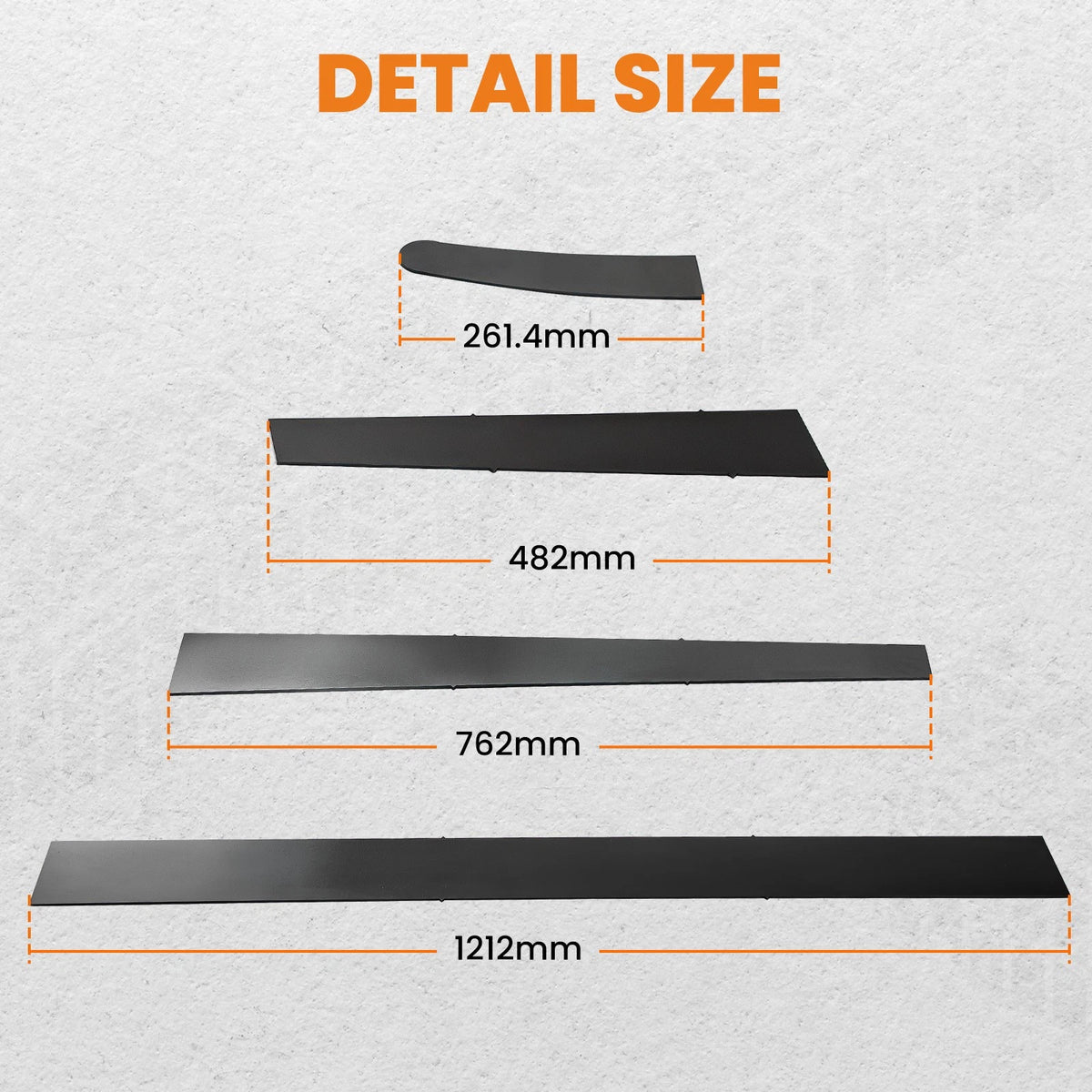 8x 1/8'' Smooth Frame Boxing Plates for Ford A-Model 1928–1931
