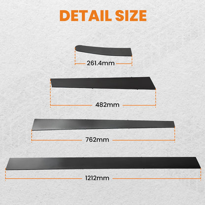 8x 1/8'' Smooth Frame Boxing Plates for Ford A-Model 1928–1931