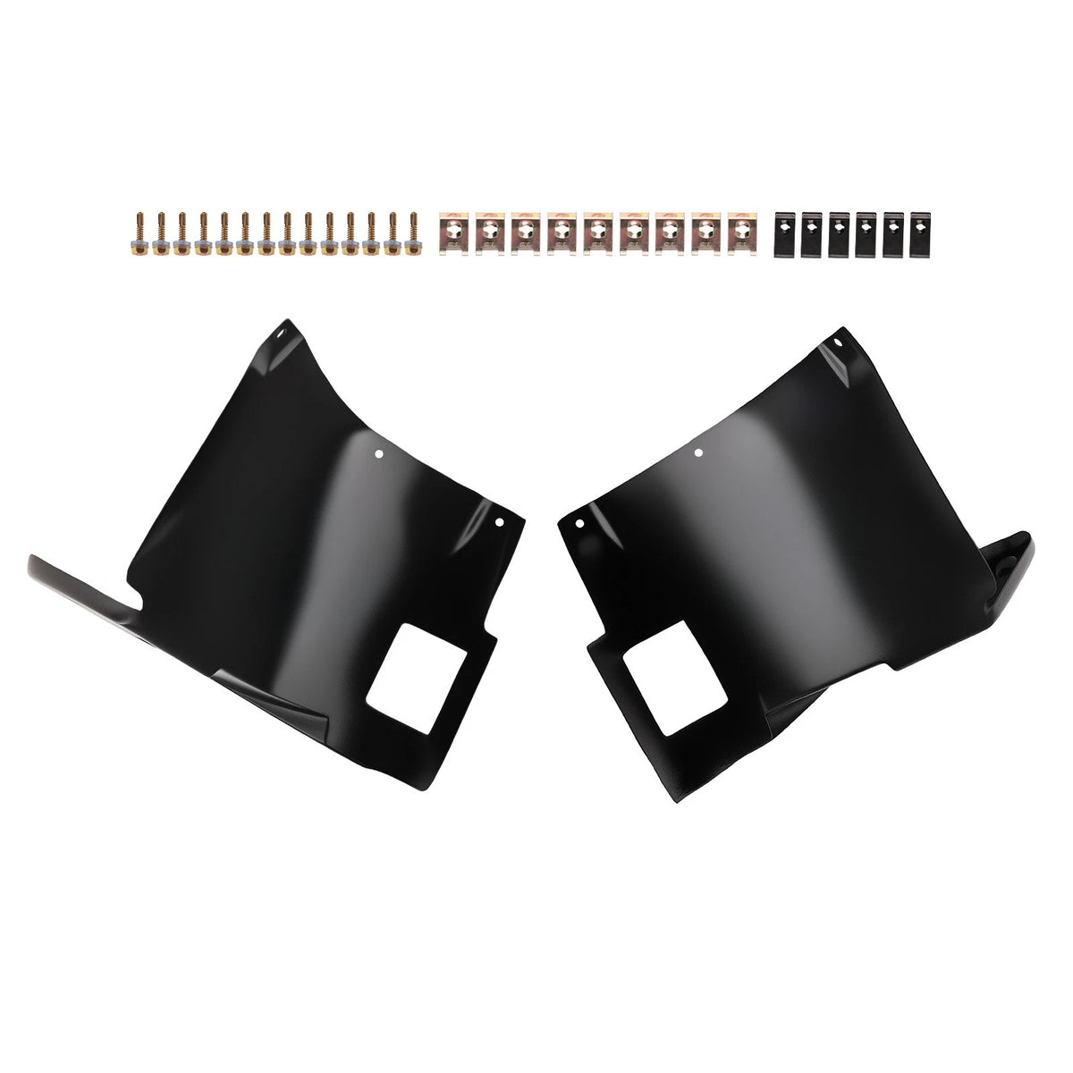 Bumper Splash Panel Set of 2 for BMW E39 M5 (1996–2004) 51712694832 Black