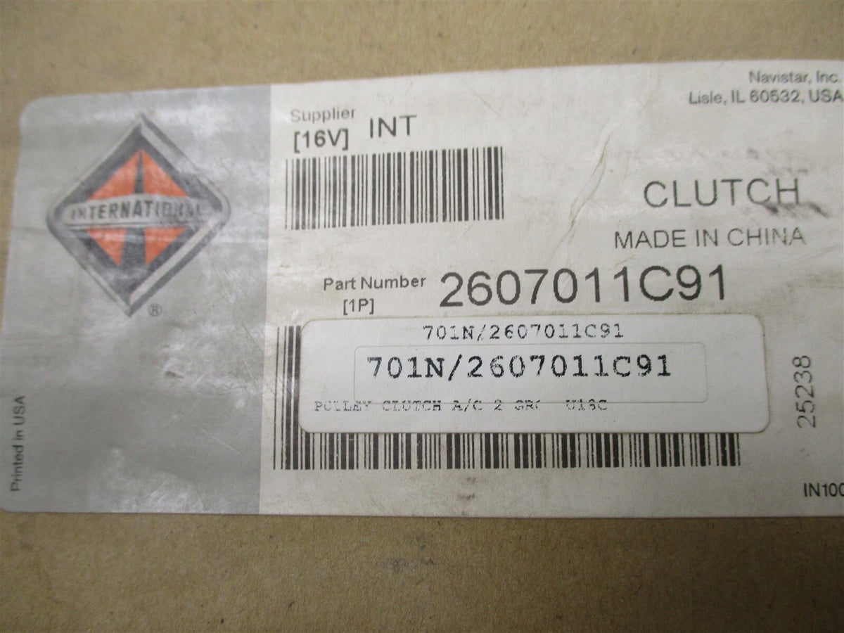 AC Compressor Clutch 2-Groove Pulley for International (2607011C91)