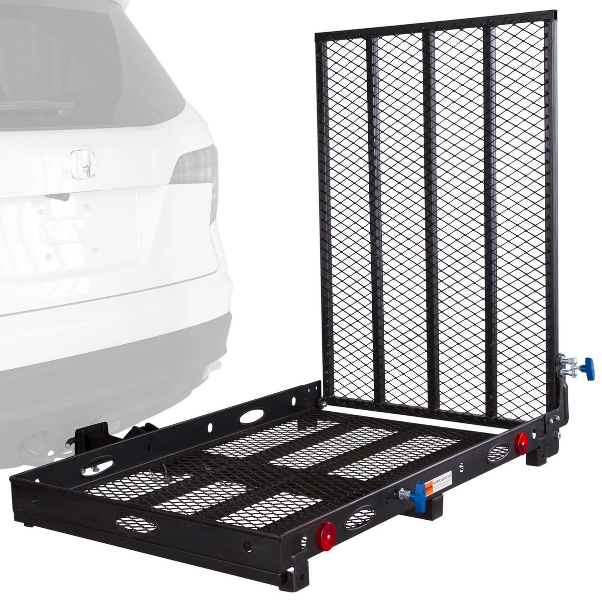 Wheelchair Scooter Carrier for Car Truck SUV (2" Hitch, Folding Ramp, 500 lb Cap)