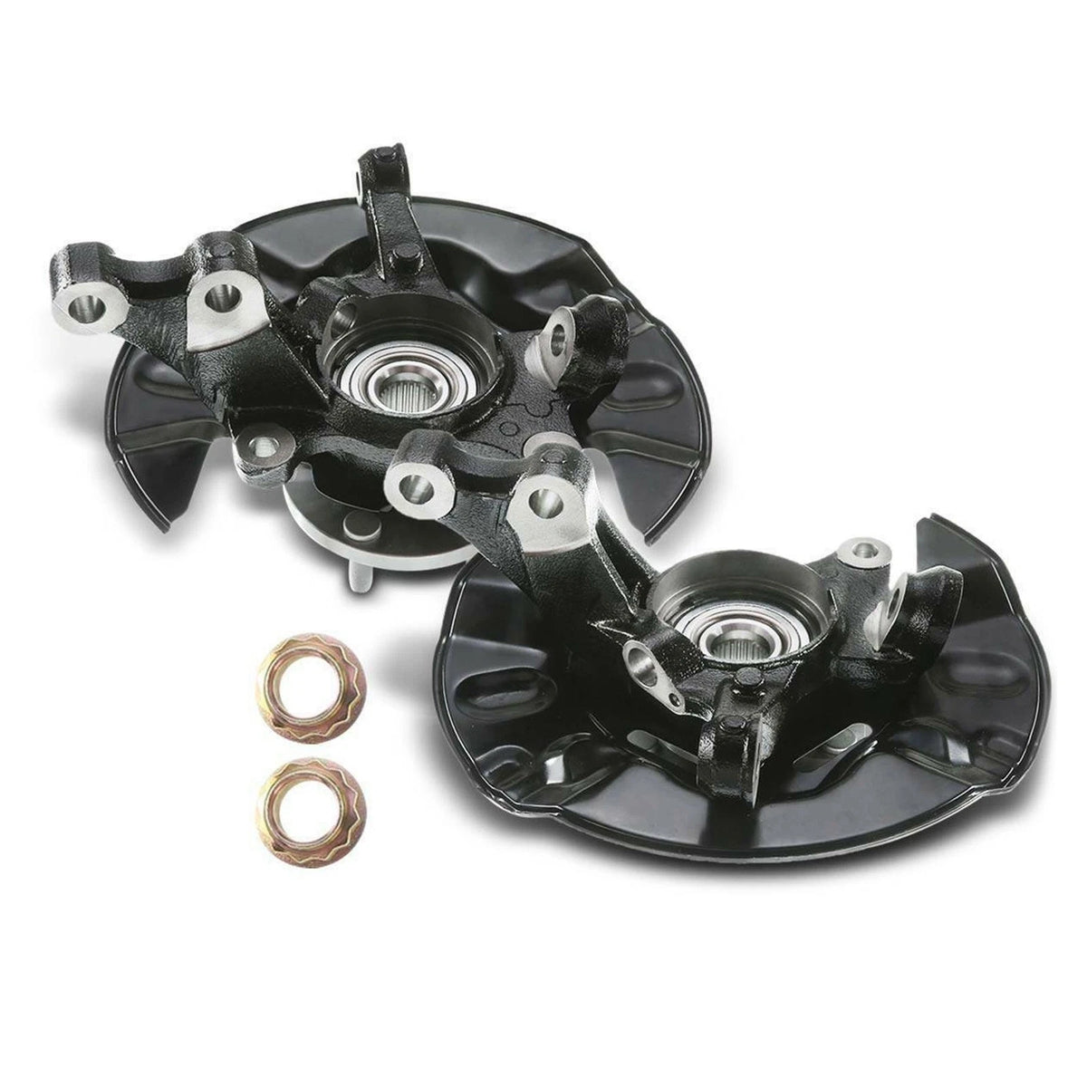 Pair Front Wheel Bearing Hub Steering Knuckle for Toyota Corolla (2003–2008)