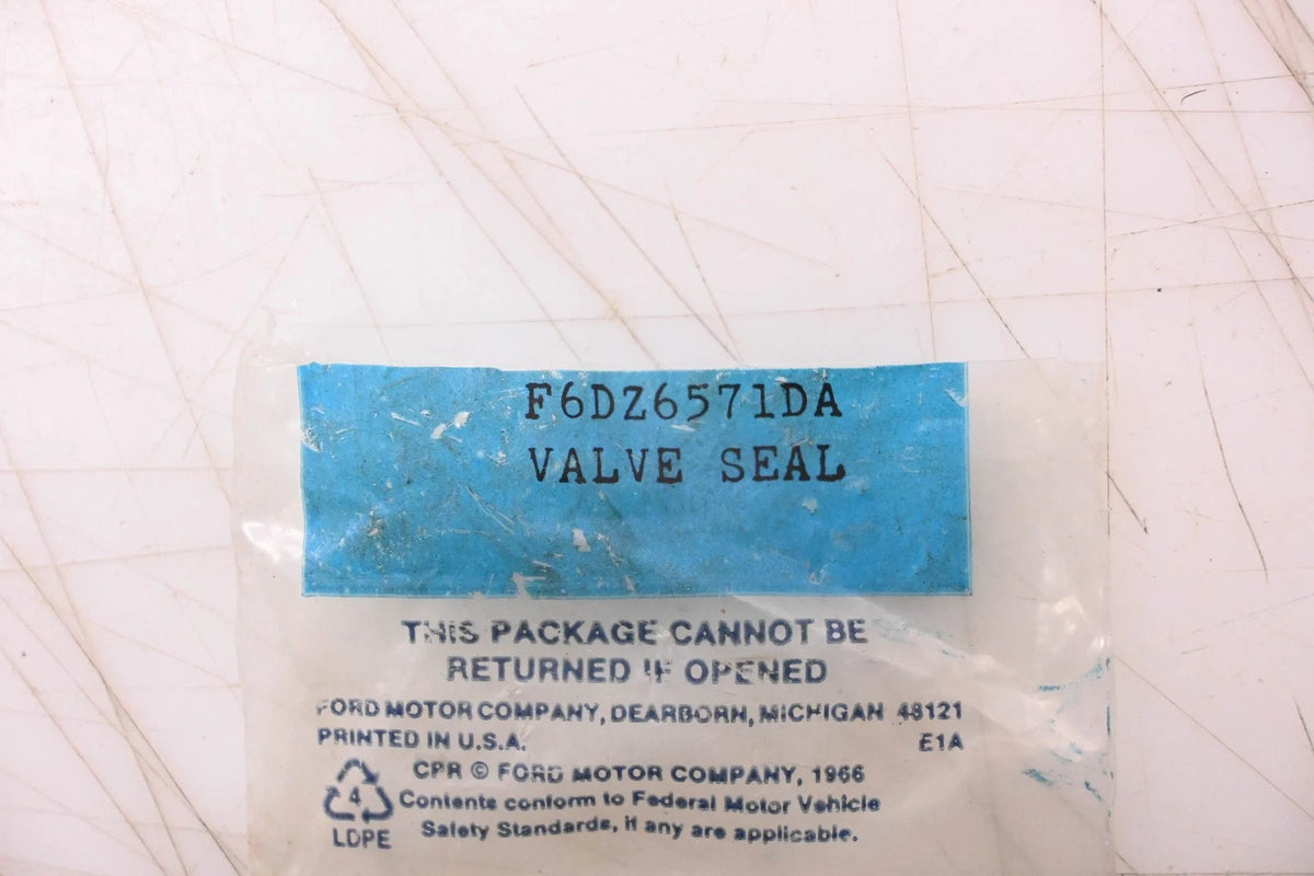 Set of 6 Valve Stem Seals for Ford F6DZ-6571-DA (NOS)
