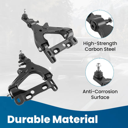 Upper Lower Control Arms Ball Joints for Isuzu Ascender Saab 9-7X (2004–2007)