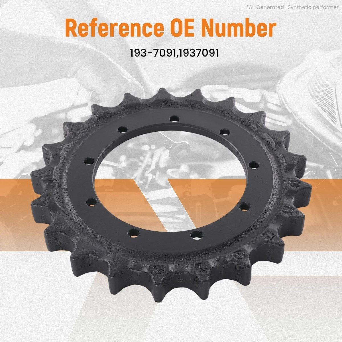 Drive Sprocket for Caterpillar 3025/303/303CR/303ECR (9 Bolt Holes) 1937091