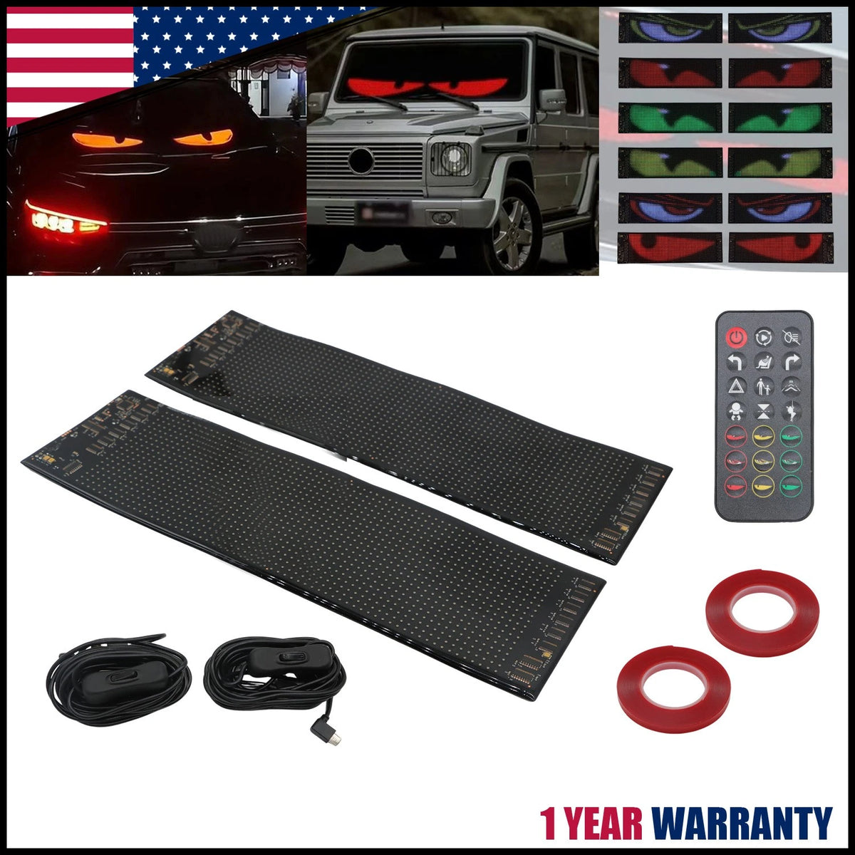 2Pcs Devil's Eye LED Dynamic Light for Truck (Specific Model)