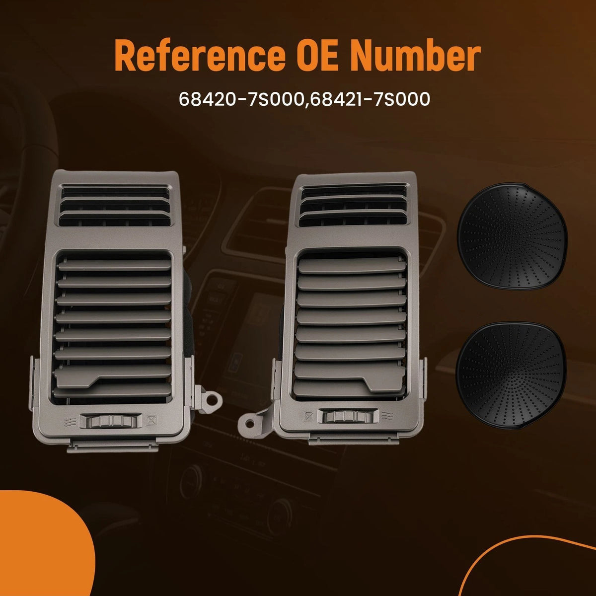 A/C Dash Air Vent Cover Trim for Infiniti QX56 Nissan Armada Titan (2004–2006)