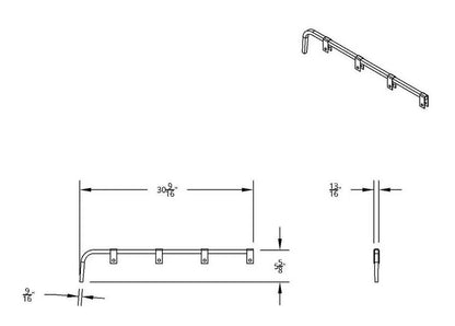 Mud Flap Hanger for Universal Fit (No Coils)