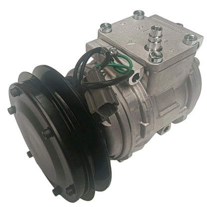 A/C Compressor w/Single Groove & Clutch for John Deere Excavator (CO10877C, 168304)