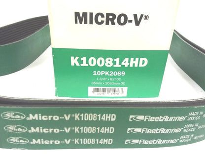 Gates Serpentine Heavy Duty Micro-V Belt for K100814HD (10PK2069)