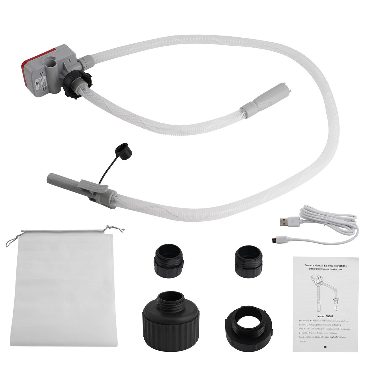 Fuel Transfer Pump for TRFA01-XL 20066 (with Extended Hoses, 4th Adapter)