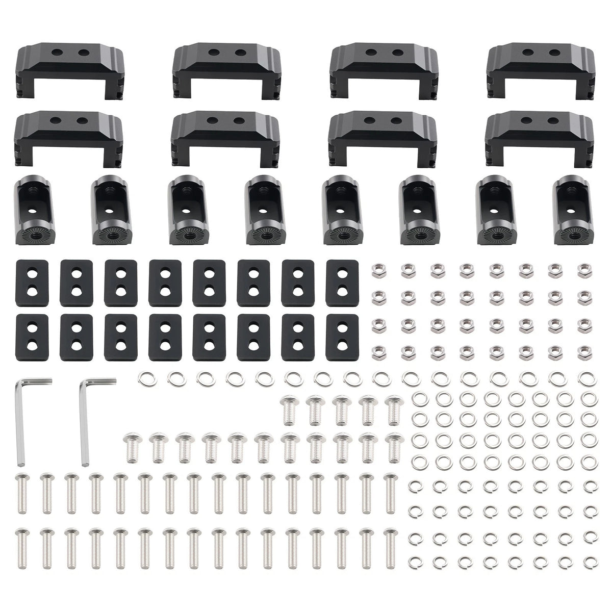 Set of 8 LED Light Bar Mounting Brackets for Crosshair 5inch Pod Lights