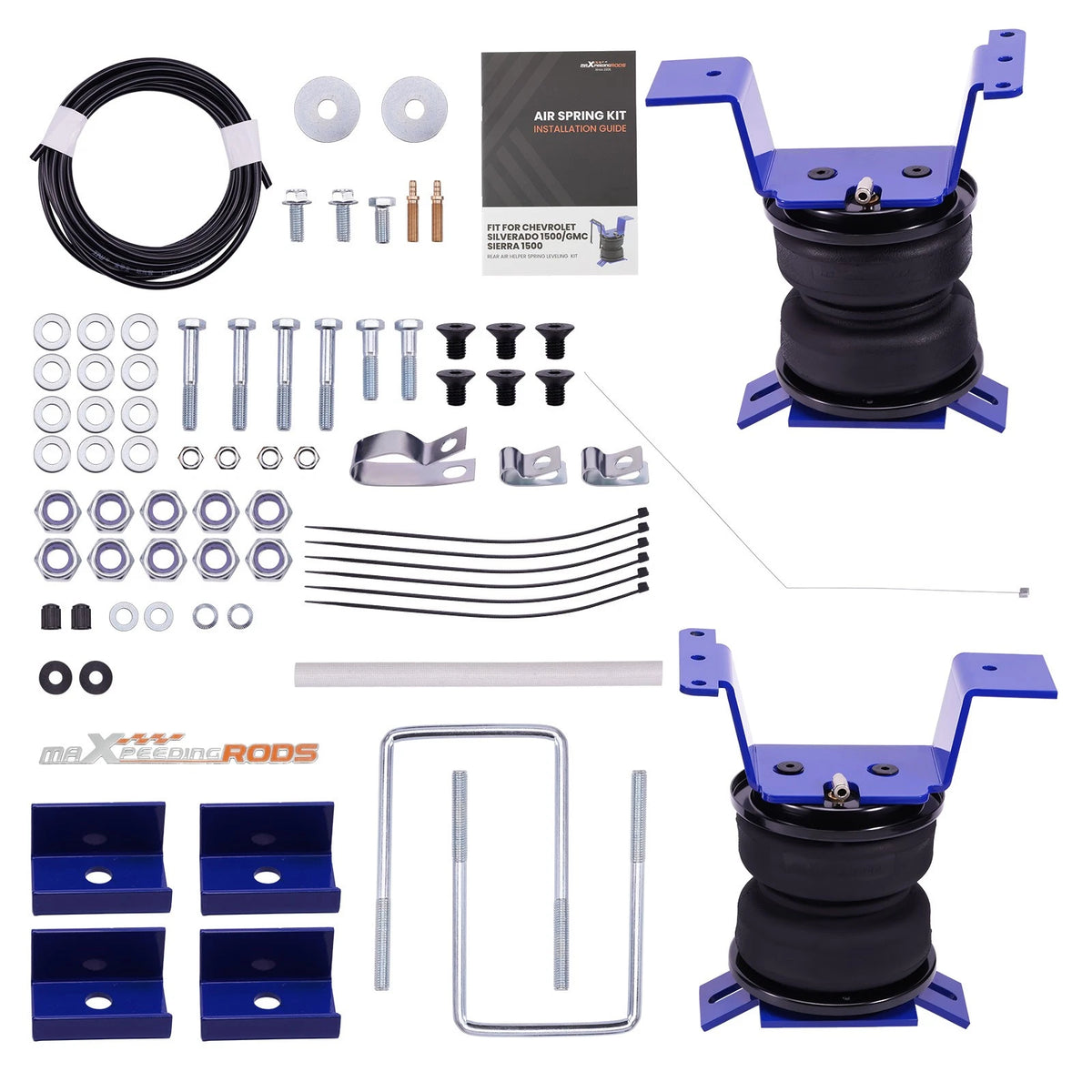 Rear Air Helper Spring Bag Kit for Silverado Sierra 1500 (2007–2018)