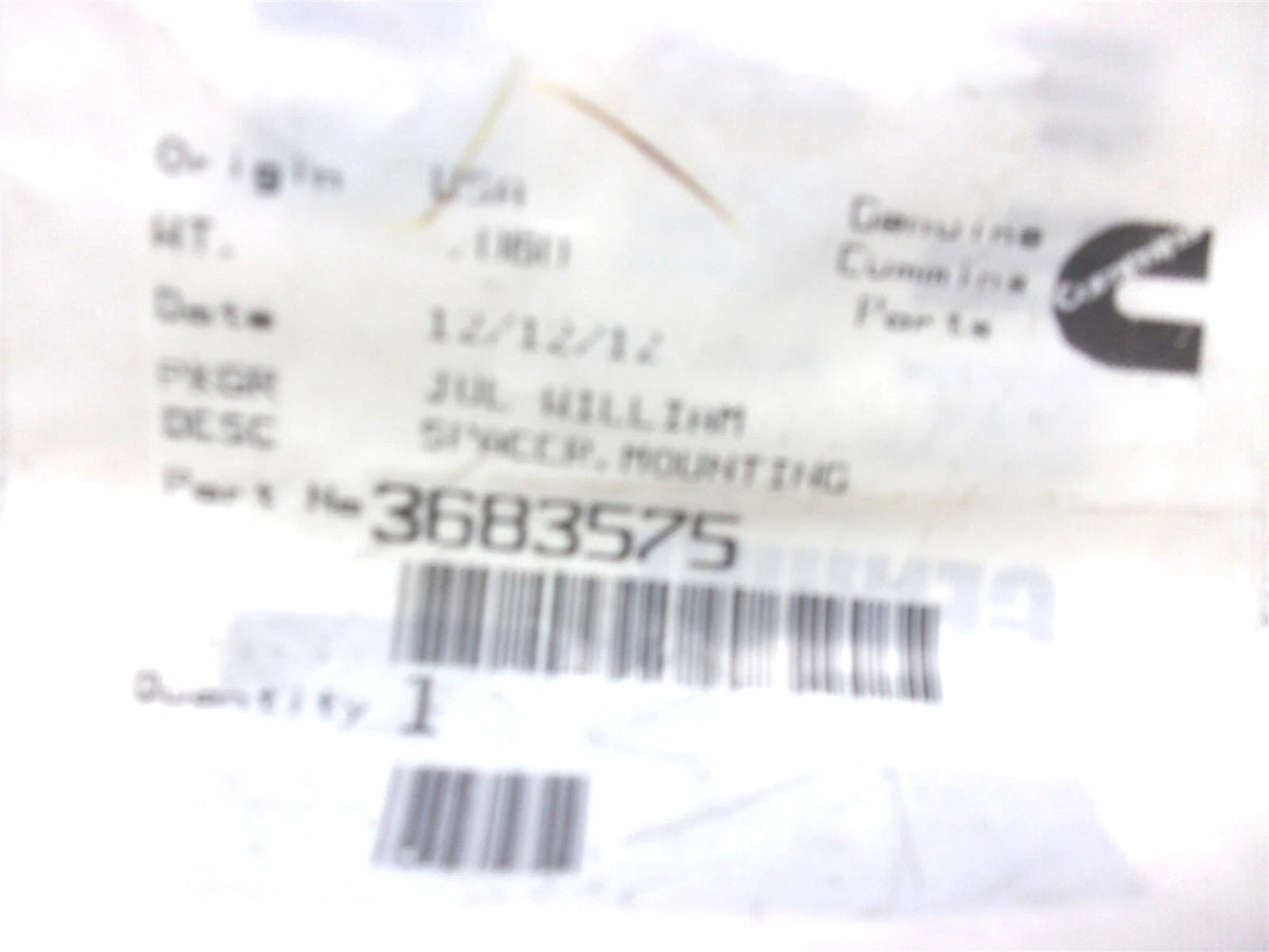 Mounting Spacer for Cummins QSX ISX ISM M11 (OEM 3683575, 20824438)