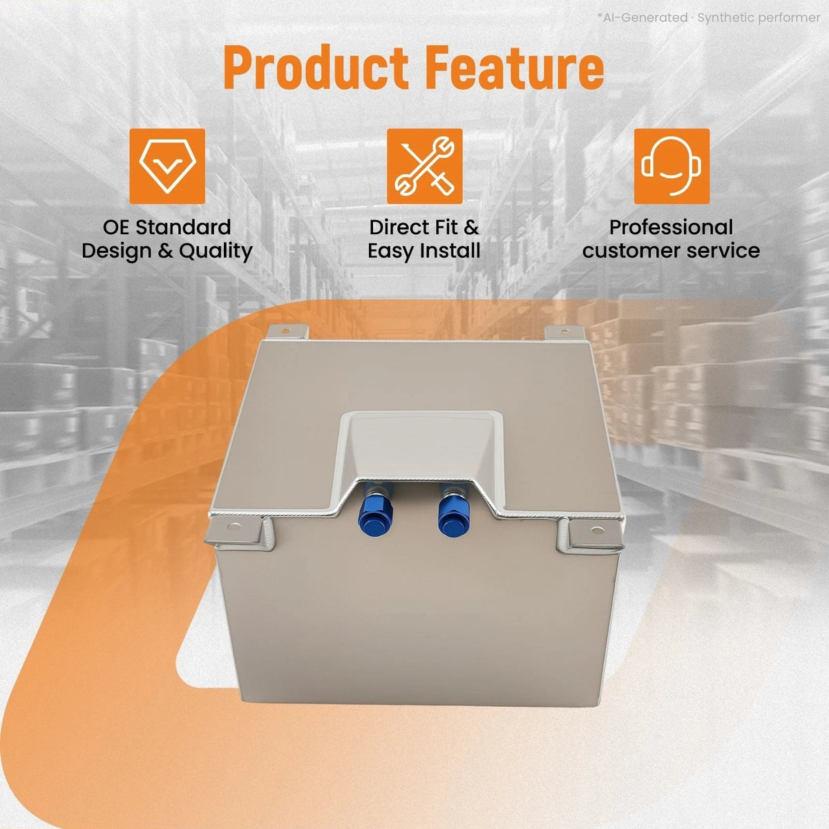8 Gallon Aluminum Fuel Cell Racing Tank with Level Sender for Gasoline