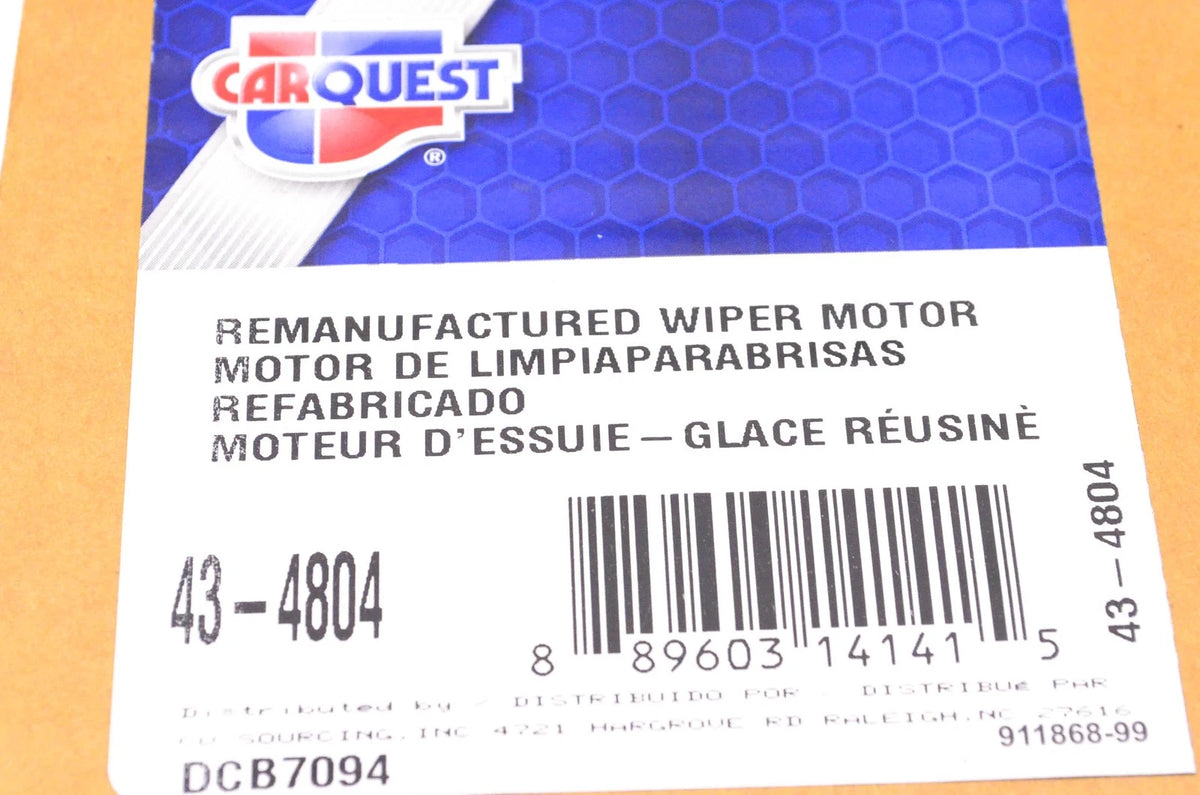 Wiper Motor for Carquest 43-4804 (NOS)
