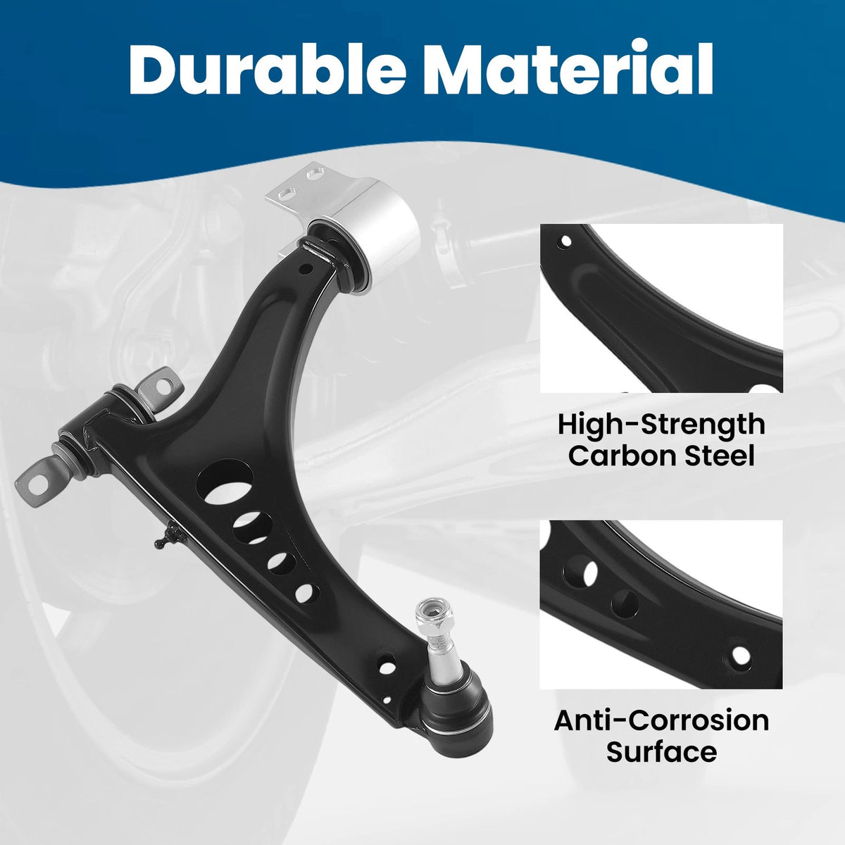 Front Left Lower Control Arm for Chevy Malibu (2016–2022), Buick LaCrosse (2017–2019)