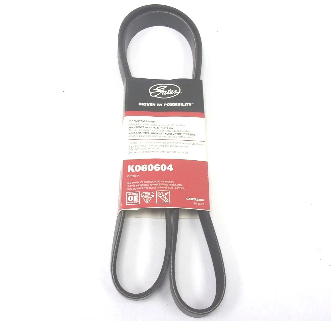 Serpentine Micro-V Belt 6PK1533 for Gates (K060604)