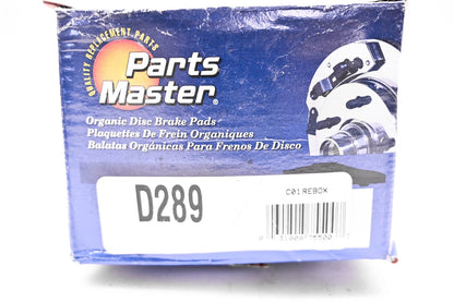 Brake Pad Kit for Parts Master D289 (NOS)