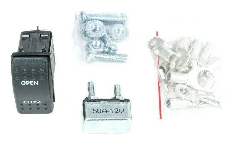 Complete Motor Reversing Relay Module and Switch Kit for Tarp Snowplow Winch