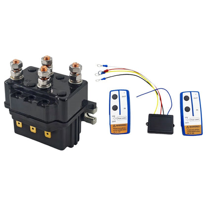 8000LB 12V Winch Solenoid Relay Contactor w/ 2X Wireless Remote Controller