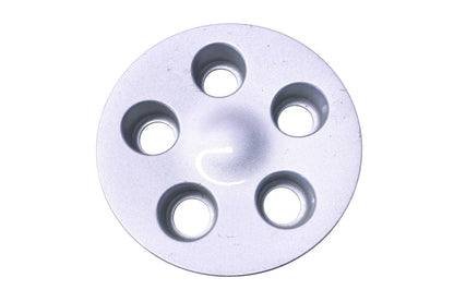 OEM Silver Center Hub Cap for Ford (F6DC-1A096-GA, F6DC-1A096-CA)