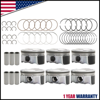 Engine Piston Set for Hyundai Santa Fe (2013–2020) & Kia Sorento (2013–2018) STD 3.3L