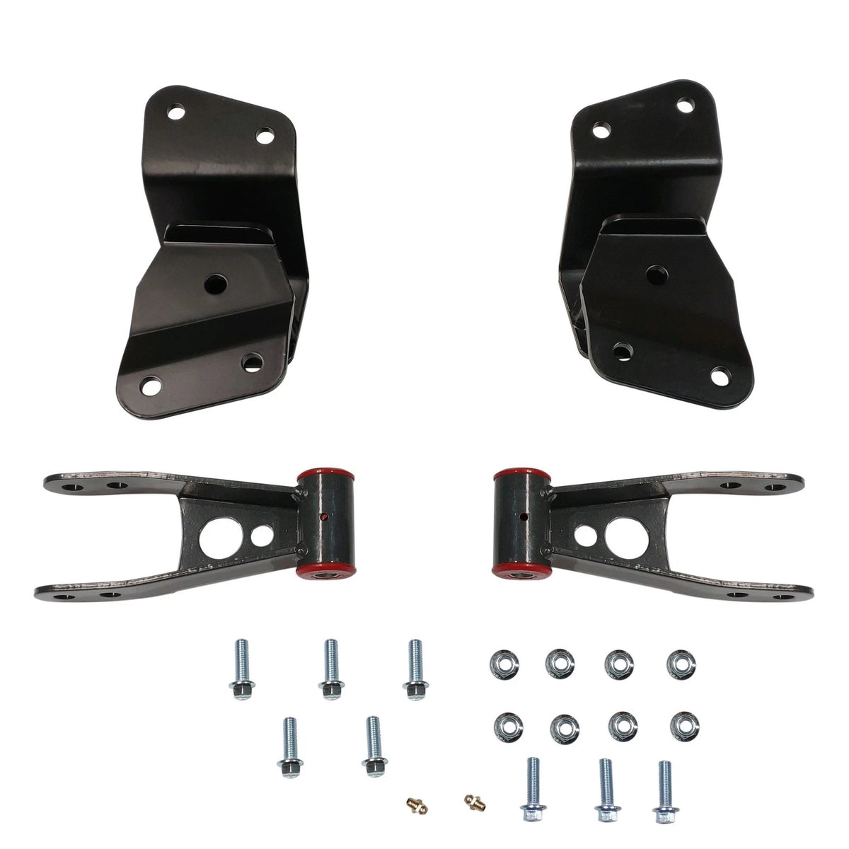 Set of 2 Drop Shackles & Hangers for Silverado Sierra 1500 (1988–1998)