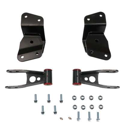 Set of 2 Drop Shackles & Hangers for Silverado Sierra 1500 (1988–1998)