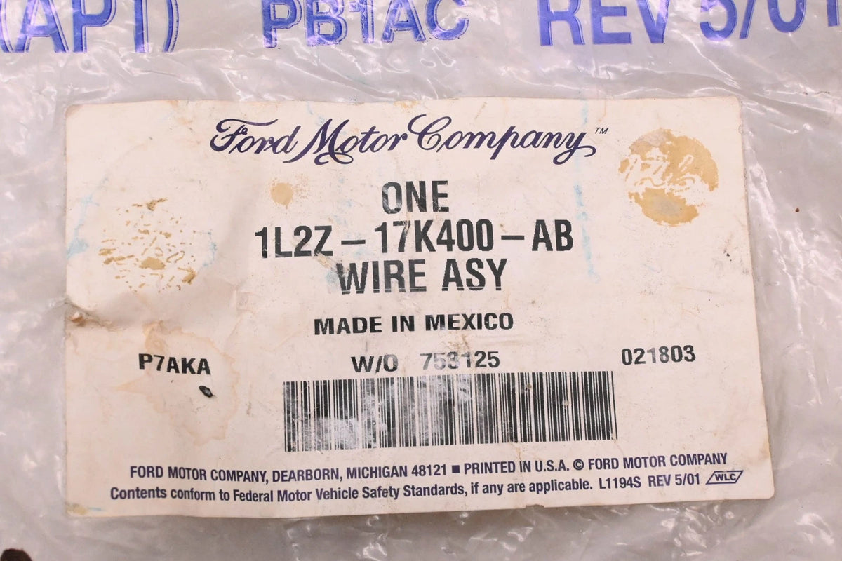 Jumper Wire Assembly for Ford (2001–2001) 1L2Z-17K400-AB