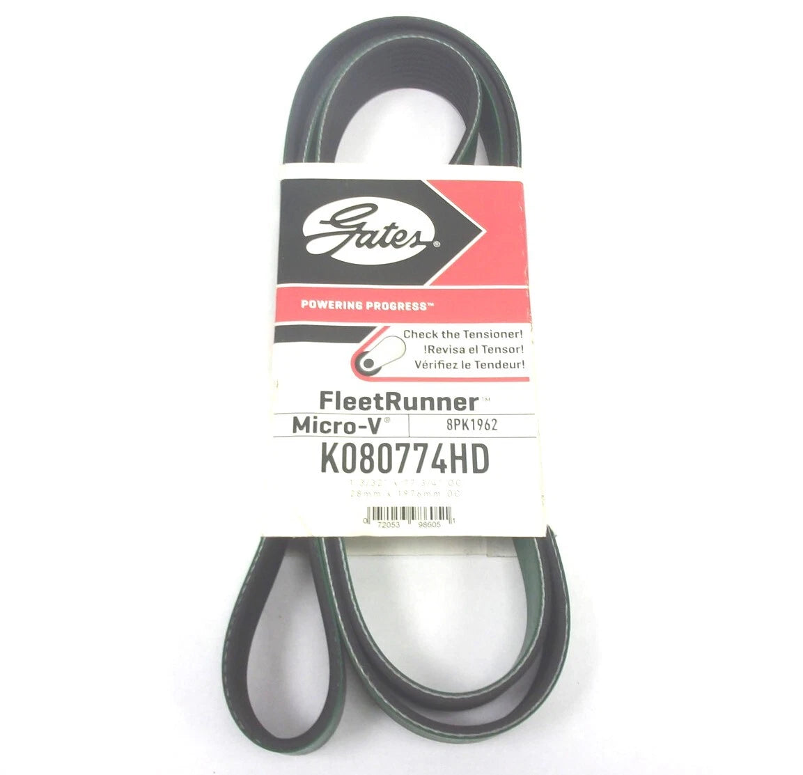 Gates Serpentine Heavy Duty Micro-V Belt for K080774HD (8PK1962)
