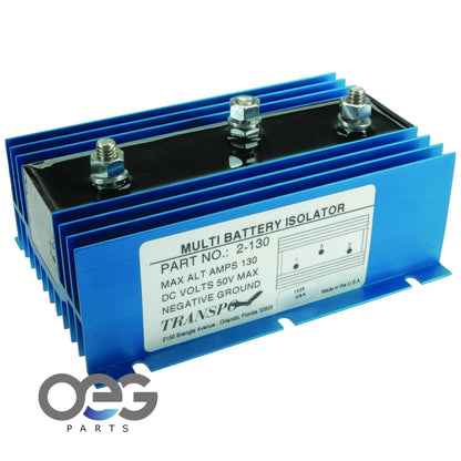 Battery Isolator for (Replaces BSL0004, 2-130, 130 Amp Max)
