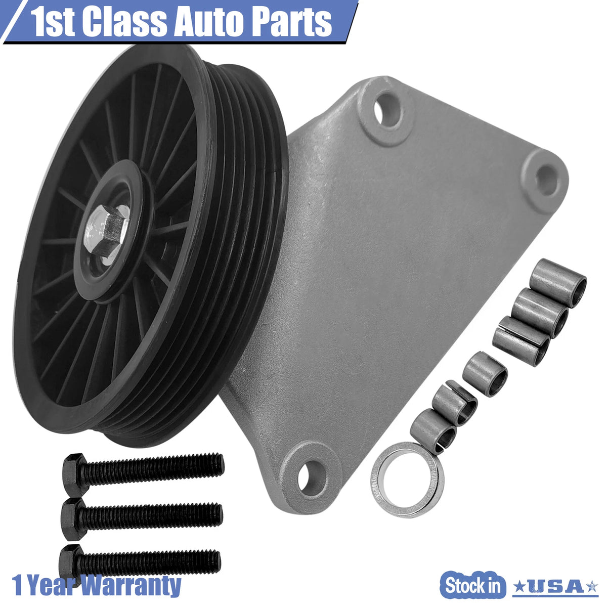 AC Compressor Bypass Pulley for Ford Taurus Sable 1988–1995 3.8L V6