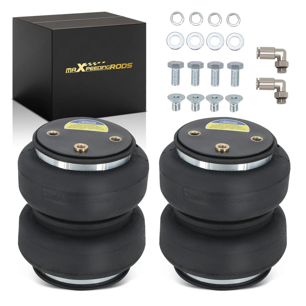 2x Air Spring Bag for Universal Truck Van SUV (2500 lb G 1/8)