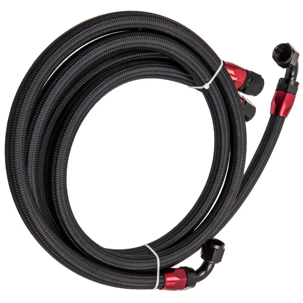 AN10 Thermostat Adapter Kit for Engine Oil Cooler with 2 Oil Lines
