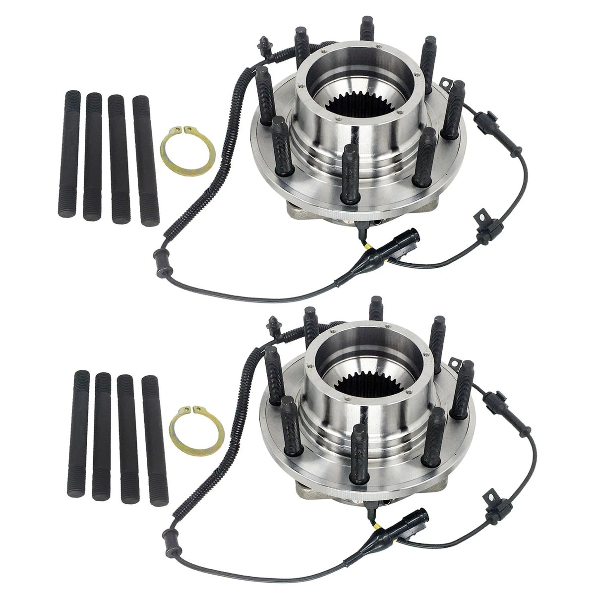 2X Front Wheel Hub Bearing Assembly 515081 for Ford F250 F350 F450 F550 (2005–2010)