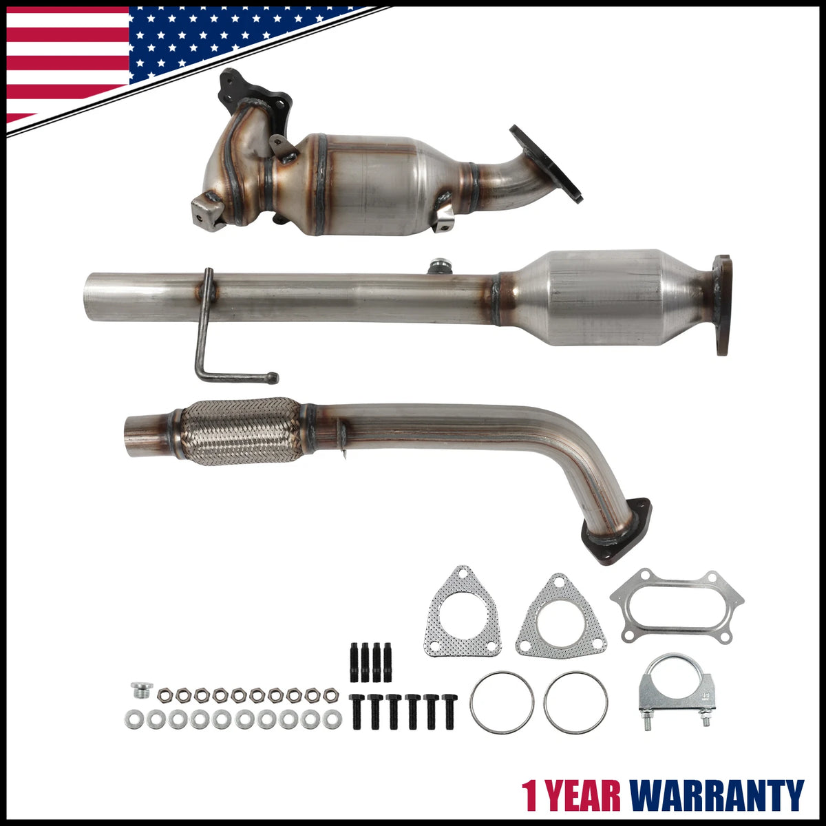 Front Manifold & Rear Catalytic Converter Combo for Honda Accord (2013–2017)