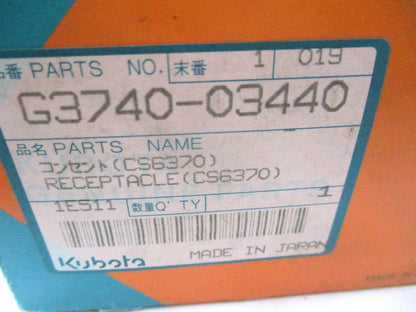 Genuine OEM Receptacle for Kubota (G3740-03440)