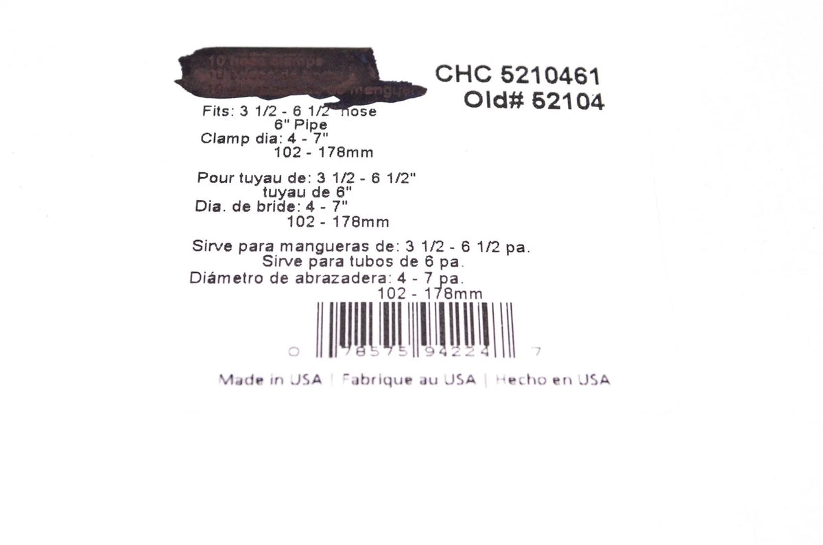 Hose Clamp for Ideal Tridon CHC 5210461, 52104