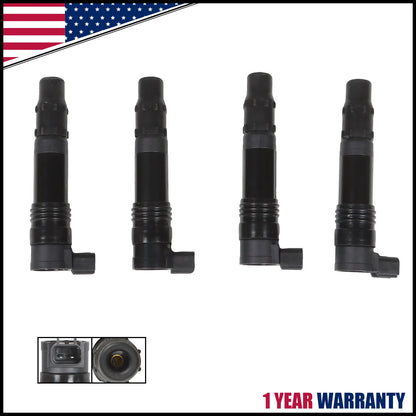 Set of 4 Ignition Coils for Suzuki GSX-R600 GSX-R750 GSX-R1000 GSX650F GSX1300BK AN650