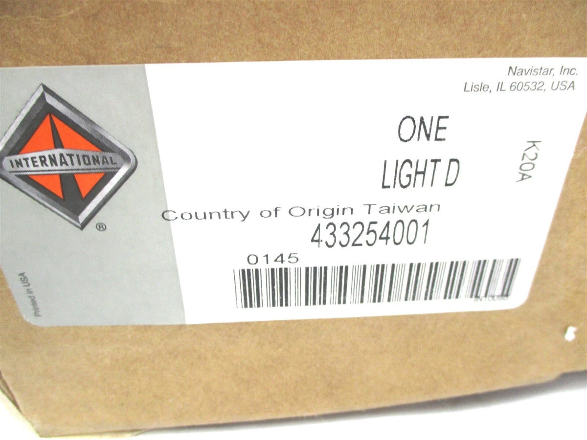 7" Amber Park or Turn Light for International Bus (OEM 433254001, 92817900)