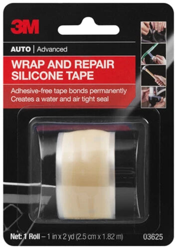 3M 03625 Silicone Tape for Automotive Repair (1" x 6')